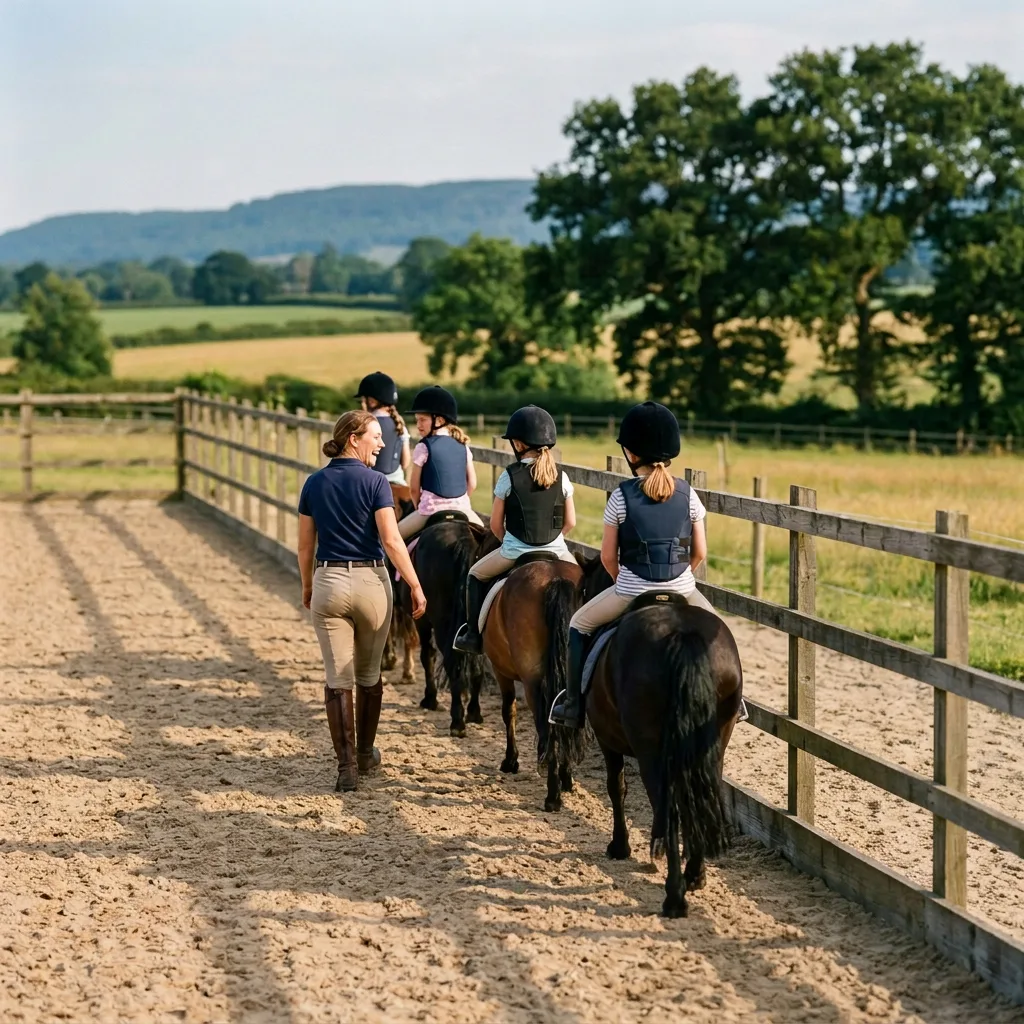 Cours de poney à Mably, Loire